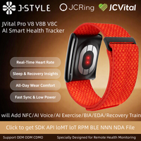 Bracelets connectés intelligents JCVital V8 V8B V8C avec suivi d'activité IA, certifiés CE FCC Reach RPHS, OEM ODM