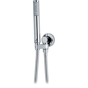 Ducha Dúplex Modelo Zen con Soporte Integrado, Manguera Flexible de Latón Cromado - Product Image 1