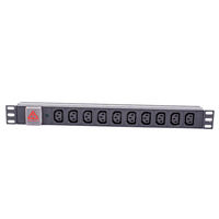 Yosun IEC C13 PDU Unité de distribution d'alimentation en rack 19 pouces avec protection contre les surcharges pour centre de données
