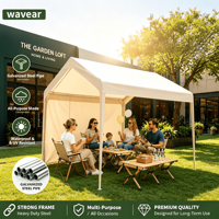 Tente de garage 2x3 m à toit en pente en acier galvanisé pour marché nocturne, vente au détail, OEM ODM disponible, ferme, cour