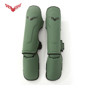Protège-tibias durables ALLFIGHT 2026 pour adultes, couches de PU, autocollants, tailles S-XL, pour le combat - Product Image 2