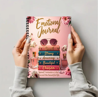 Conception personnalisée Journal émotionnel avec reliure spirale Wire-O Gratitude Journal Enregistrement de la vie Planificateur émotionnel Bloc-notes imprimés