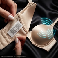Étiquette RFID micro pour vêtements 25x14mm Impinj M830 invisible non tissée UHF pour sous-vêtements, lingerie, maillots de bain, anti-contrefaçon