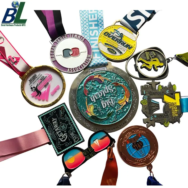 Various type metal EVENT MEDALS SPINNING MEDALS BOTTLE OPENER MEDALS FOR FINISHERS