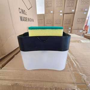 Creative 2 in 1 Manual Press Dish <b>Soap</b> <b>Dispenser</b> With Sponge Bathroom Wash Holder Box Kitchen Pump Liquid <b>Soap</b> <b>Dispenser</b> - Product Image 6