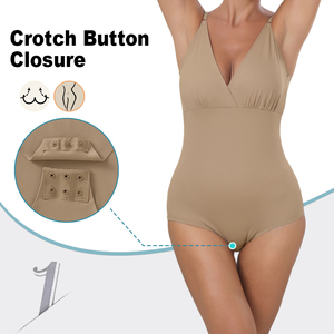 1340 của phụ nữ định hình Bodysuit Cotton Corset yếm trong với phía trước mở và mở đáy quần thân mật trang phục Shapewear bán buôn - Product Image 2