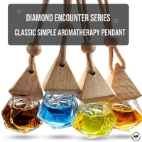 Pendentif désodorisant de voiture en bois, aromathérapie, cristal, élimination des odeurs, parfum thé