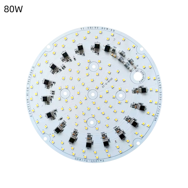 80W 120lm/W CE RoHs Certified SMD Circuit Board 220V DOB LED Module PCB PCBA 5-Year Warranty IP20 for Explosion-proof Lights