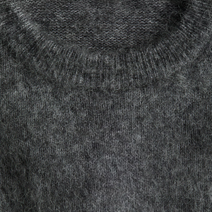 Suéter de <span class=keywords><strong>Cuello</strong></span> Redondo de Mezcla de Mohair Informal de Invierno de Lujo para <span class=keywords><strong>Mujer</strong></span>, Suéter de Punto Cepillado, Ajuste Holgado, Nailon, Elastano, Logotipo Frontal - Product Image 6