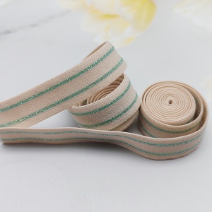 Bande élastique en nylon haute élasticité de 13 mm de large, blanche et noire, sangle tricotée rayée pour sous-vêtements et vêtements de sport - Product Image 4