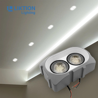 Decoración de Interiores, Techo Tensado, Película de PVC, Techo de Tela Elástica, Iluminación, Carcasa para Lámpara LED GX53 de ABS