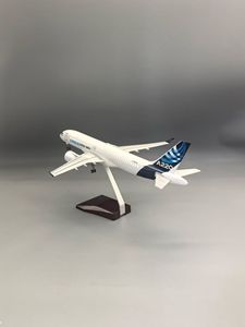Modèle d'avion personnalisé en résine A220-<span class=keywords><strong>300</strong></span> 38cm, modèle <span class=keywords><strong>Airbus</strong></span> 220 avec éclairage, échelle 1/100, cadeau promotionnel en vente - Product Image 3