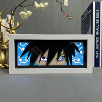 Caja de Luz 3D Personalizada Lista para FBA, Lámpara LED con 16 Colores Cambiantes y Control Remoto, Caja de Luz con Sombra para Decoración de Dormitorio, Hogar, Juego de Regalo