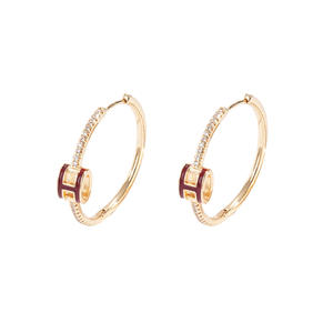 Pendientes de Aro Geométricos Chapados en Oro de 18K para Mujer, Regalo para Fiesta - Product Image 5