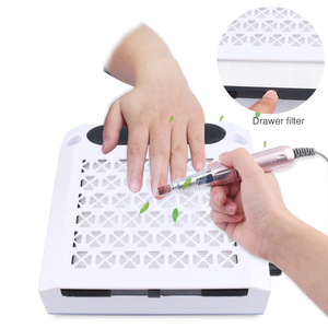 Aspirateur à ongles 4-en-1 80W avec polisseuse, lampe d'éclairage, forte aspiration, perceuse à ongles, collecteur de poussière et repose-bras - Product Image 5