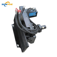 Mini chargeuse compacte 23 ch adaptée au châssis de chenille télescopique en caoutchouc Foreuse à essence Chargeuse compacte