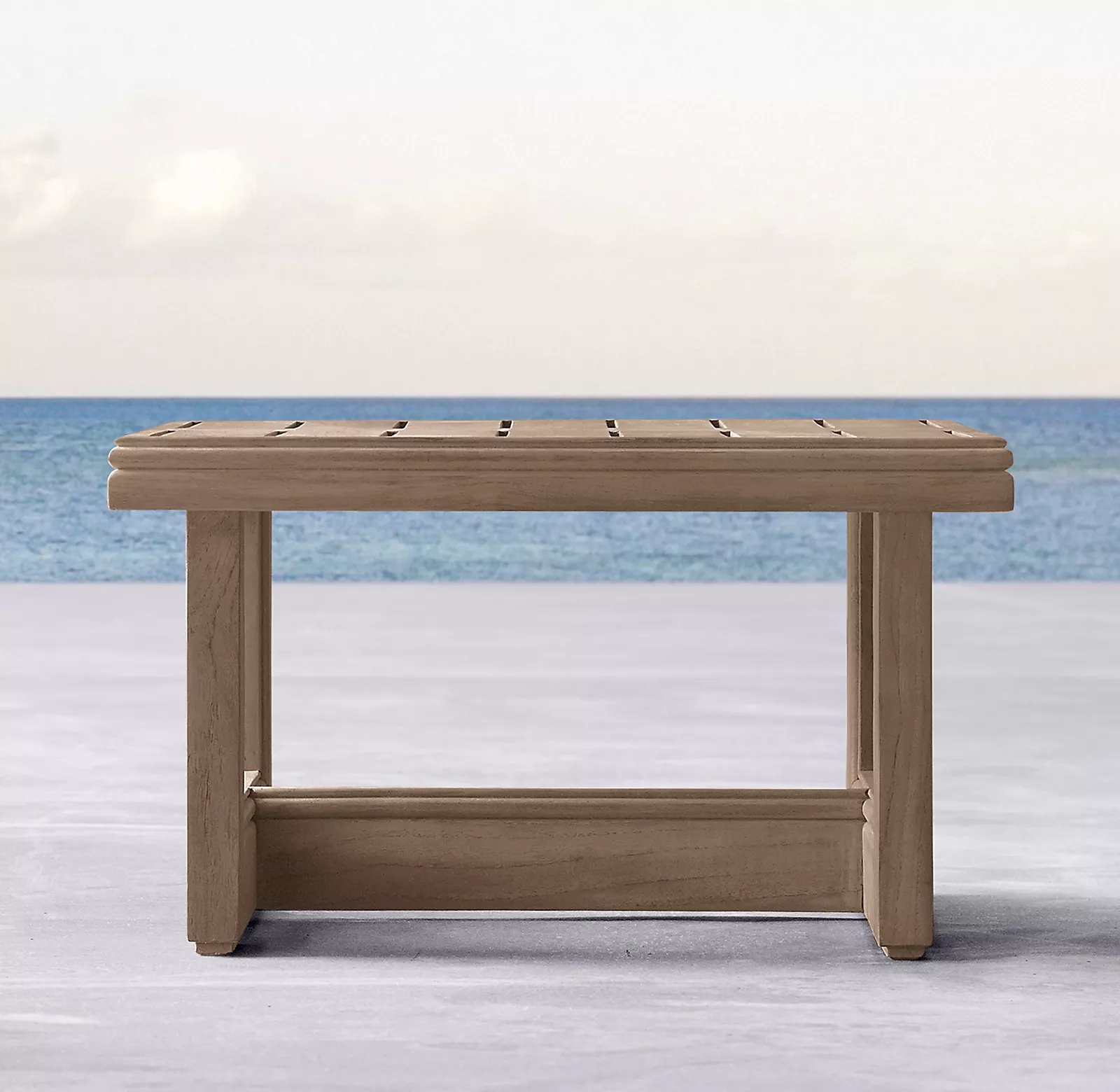 Wonderful outdoor home and garden sigma furniture set  cane  teak wood side table