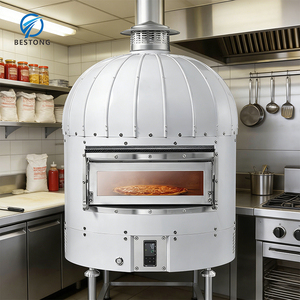 Horno <span class=keywords><strong>de</strong></span> Pizza Italiano <span class=keywords><strong>de</strong></span> Ladrillo, Horno Eléctrico Comercial para Hornear Pizza, Máquina para <span class=keywords><strong>Hacer</strong></span> <span class=keywords><strong>Pan</strong></span>, Estufa con Horno en Venta - Product Image 6