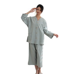 Nueva ropa de moxibustión delantera y trasera hebilla abierta terapia de acupuntura oreja recogiendo ropa masaje sauna sudor ropa humeante - Product Image 1