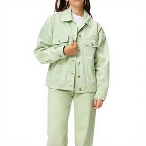 JAC228 D2238 Blusa de Manga Larga para Mujer, de Algodón Sólido, Transpirable, con Botones de Cuerno, Cuello Redondo, Holgada, Informal y Cómoda - Product Image 4