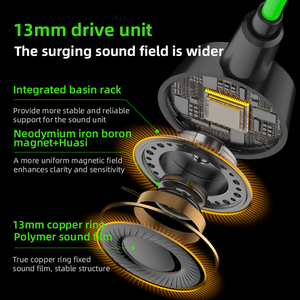 With PD27W Charging Type-C 13mm Virtual 7.1 Channel Gaming <strong>Earphones</strong> with Built-in Sound Card and App for Independent Tuning - Product Image 6