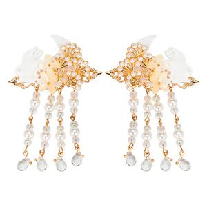 Bonita pinza para el pelo con forma de conejito y borlas, accesorio para el pelo estilo Hanfu, nueva pinza lateral de estilo chino, tocado retro para niñas - Product Image 5