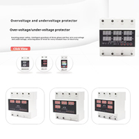 Interruptor de Transferencia Automática ATS de Doble Potencia de Tres Vías con 5 Pantallas 63A 80A 100A Protector de Sobre/Bajo Voltaje Corriente Monofásica