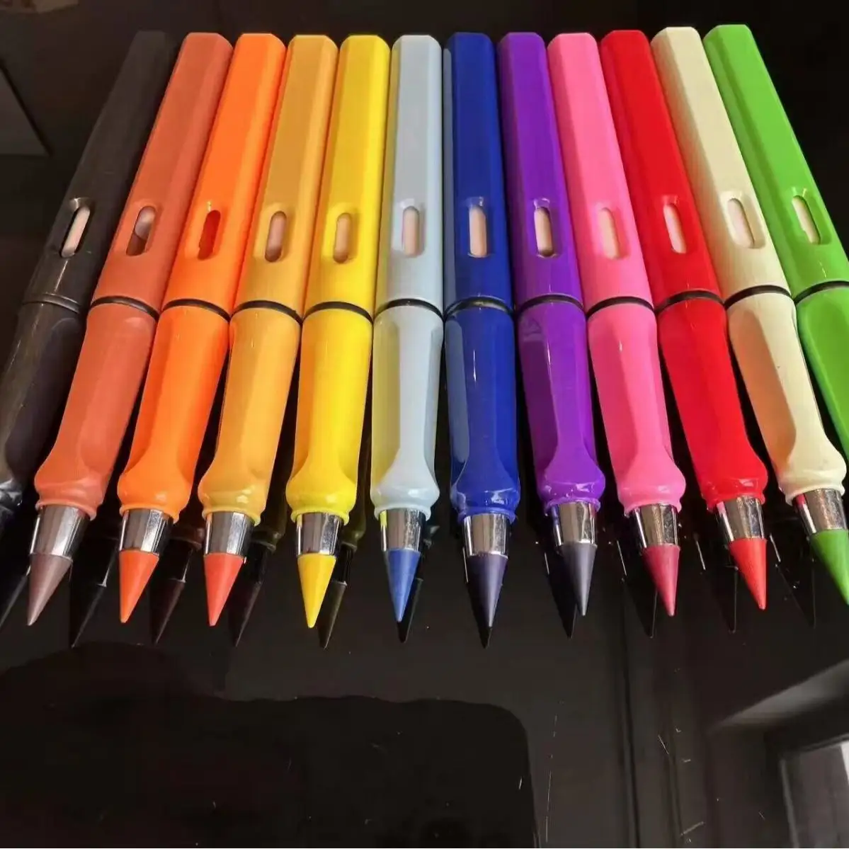 Atacado lápis de desenho infantil multiuso eterno colorido 12 cores sem tinta com material escolar para estudantes