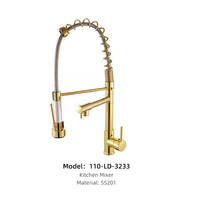 Robinet de cuisine moderne haute pression de qualité supérieure, finition chromée, mitigeur de luxe pour eau chaude et froide