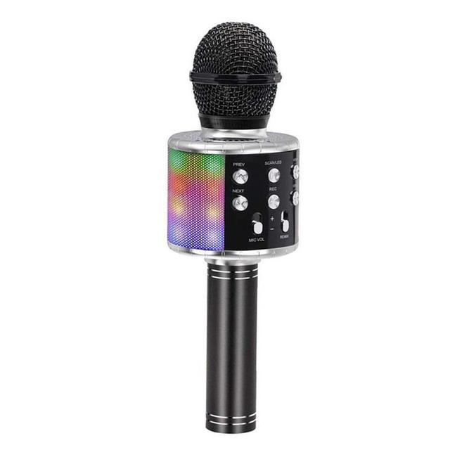 WS858L  Wireless Condenser Magic Karaoke Microphone Mobile Phone Player MIC Speaker Record Music