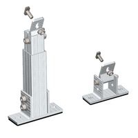 Système de support de montage solaire inclinable réglable pour toit plat, structure de montage photovoltaïque en aluminium, kit de support de panneau solaire 10-30 degrés