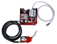 Kit de pompe de transfert de carburant diesel, kérosène, huile, électrique 220 V CA, auto-amorçante, avec buse et tuyau, pompe de transfert d'huile