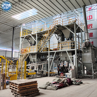 10-20TPH entièrement automatique carrelage adhésif mur mastic plâtrage mélange sec usine de mortier avec robot palettiseur