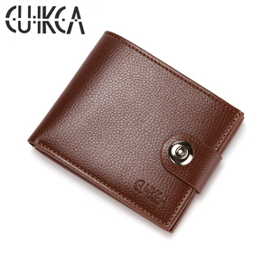 HF025 CUIKCA Portefeuille Court Bifold <span class=keywords><strong>Homme</strong></span> en Cuir PU, Motif Litchi, Multi-Fentes, <span class=keywords><strong>Porte</strong></span>-<span class=keywords><strong>Monnaie</strong></span> <span class=keywords><strong>et</strong></span> <span class=keywords><strong>Porte</strong></span>-Cartes d'Identité <span class=keywords><strong>et</strong></span> de Crédit, Vente Chaude - Product Image 1