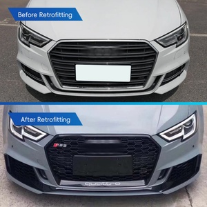 ชุดแต่งกันชนหน้าและหลัง RS3 รุ่นใหม่ แบบ Universal Fitment พร้อมไฟตัดหมอก ติดตั้งง่ายสำหรับอัพเกรดรถยนต์ Audi A3 ปี 2017 - Product Image 2