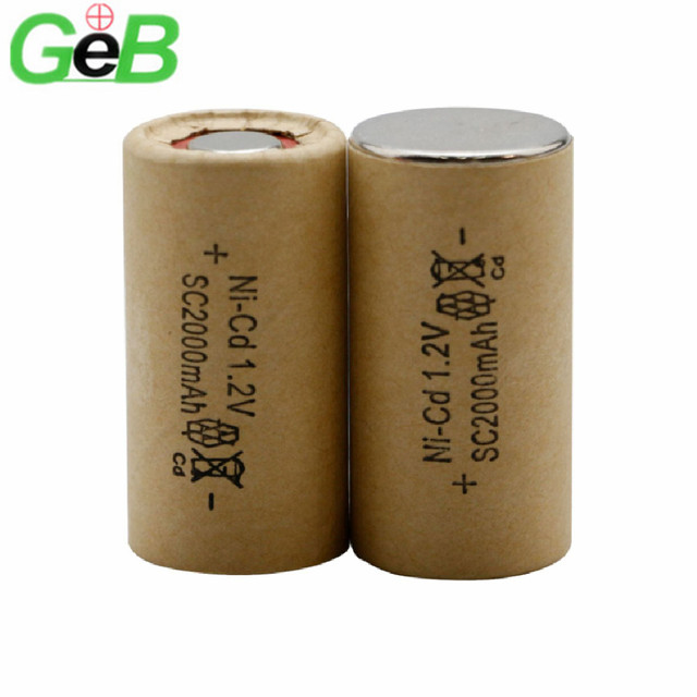 SC Battery NI-CD 2000mAh 1.2V PM10C Sub-c 10C High Discharge Children Remote Control Car Toy Clock Mouse Carbon Battery