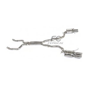 Sistema di scarico a schiena con gatto in acciaio inossidabile per BMW 650/650i F06 F12 F13 Alpina B6 <span class=keywords><strong>N63</strong></span> 4.0T 2011-2017 SS304 marmitta di scarico posteriore con gatto - Product Image 2