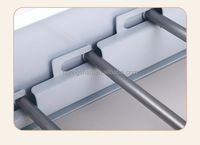 Wandmontage aluminium intrekbaar opbergrek rechthoekig enkelvoudig badkamer handdoeken kleding droogrek