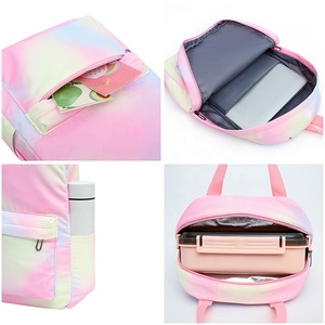 Vente chaude Étudiants Arc-En-Couleur Cartable Sacs À Lunch Ensemble De Mode Tie Dye Sac À Dos Mochilas Collège Femmes Imprimé Sac À Dos - Product Image 3