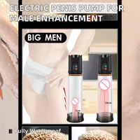 Pompe à pénis électrique en silicone 100 % étanche, pompe à vide automatique, agrandisseur pénien, masturbateur masculin, jouets sexuels - Vente chaude
