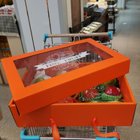 Dossiers d'emballage alimentaire vide recyclable pour nouilles aux fruits/bébé cadeau 5-6kg estampage forme personnalisée couvercle créatif et base en gros