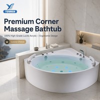 Bañera de Hidromasaje Independiente de Grado Profesional, Color Personalizado OEM, Acrílico, 40 Jets, Portátil, Moderna, para Apartamento o Villa