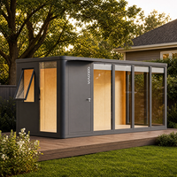 COCOVIA Maison Modulaire en Aluminium à Installation Manuelle, Mini-Bureaux, Petits Bureaux, Pod de Bureau pour Jardin, Fabricant Chinois