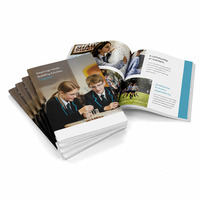Brochure Catalogue de Matériel Pédagogique Imprimé avec Colle, Livre d'Images d'Entreprise, Livret en Carton