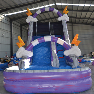 Entrega rápida Fiesta de cumpleaños Gran parque acuático Tobogán acuático con piscina Bola de agua inflable de doble capa - Product Image 3
