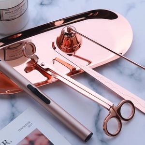 ชุดอุปกรณ์ตัดไส้เทียนหอมแบบแก้ว 4-in-1 คุณภาพสูง <span class=keywords><strong>RURU</strong></span> Luxury พร้อมชุดเครื่องมือดูแลทำมือ - Product Image 1