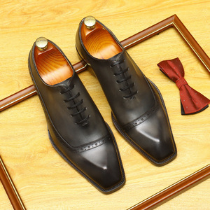 Chaussures Oxford imperméables de luxe haut de gamme pour homme, style britannique, bout ouvert, décontractées et habillées, collection automne, best-seller - Product Image 4
