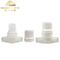 Bouchon à vis en plastique Mandun 9,6 mm à fente unique pour emballage alimentaire, pochette à bec verseur en plastique, Doypack, sac souple autoportant