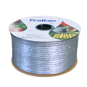 Cinta de goteo ProRain plateada de 16 mm de doble capa con protección UV para riego agrícola de verduras y fresas - Product Image 1