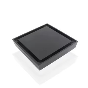 浴室床排水ステンレス鋼Drenaje Del Sueloタイル挿入ブラックゴールド真鍮シャワーストレーナー床排水 - Product Image 5